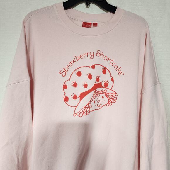 Strawberry shortcake pink sweatshirt size Large women's - Picture 3 of 5